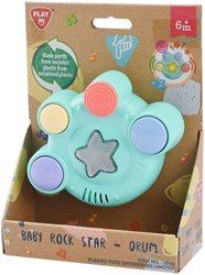 Play tamburo baby pastello - giocattolo musicale interattivo con luce e suono