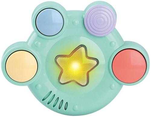 Play tamburo baby pastello - giocattolo musicale interattivo con luce e suono-2