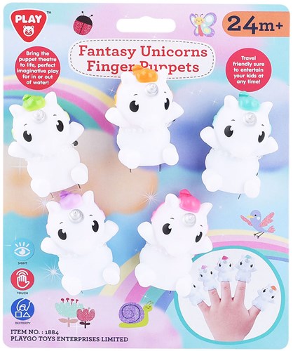 Play set di burattini unicorno - giocattolo da bagno in plastica morbida