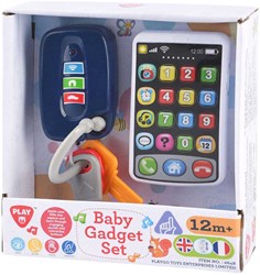 Playgo set giocattolo bambino cellulare chiavi auto suono interattivo