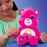 Care Bears orsetto peluche 22cm Secret Bear rosa ecologico-2
