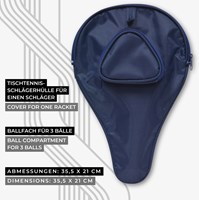 Schildkröt custodia racchetta ping pong Trendline con tasca per palline poliestere-3