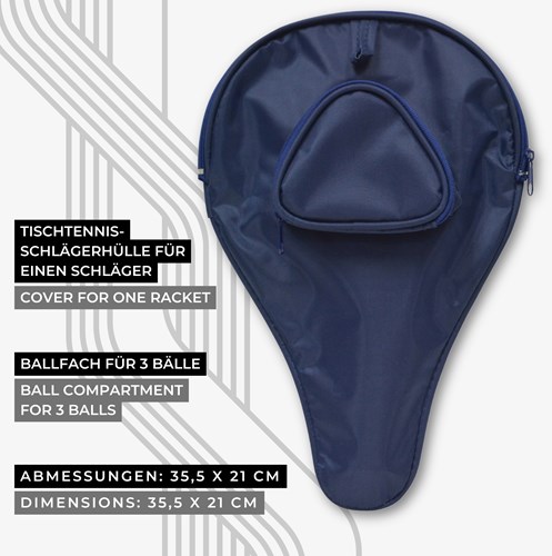 Schildkröt custodia racchetta ping pong Trendline con tasca per palline poliestere-3