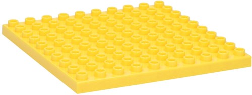 Albatros Hengelsport base piastra costruzioni gialla 16x16cm mattoncini-2