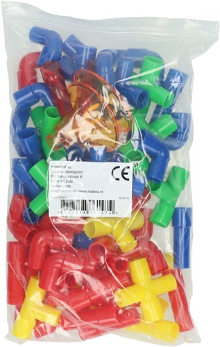 Albatros Hengelsport giocattolo da costruzione Set tubi pipetta tromba 72 pezzi colorato