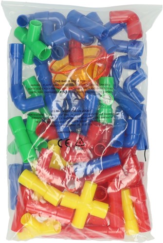 Albatros Hengelsport giocattolo da costruzione Set tubi pipetta tromba 72 pezzi colorato-2