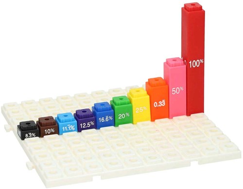 Albatros Hengelsport bastoncini frazionari gioco educativo - 60 pezzi - imparare la matematica-3