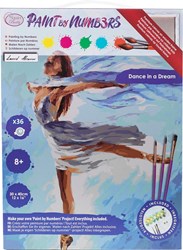 Craft Buddy kit dipingi con i numeri 30x40cm acrilico Dance in Dream