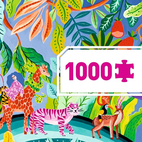 Djeco puzzle La fiesta - 1000 pezzi - FSC MIX - divertimento colorato-3