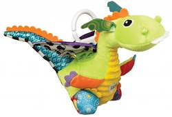 Lamaze peluche drago peluche giocattolo neonato con clip - sensoriale