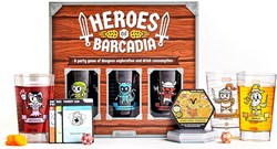 Asmodee gioco da tavolo Heroes of Barcadia - party game con bevande e avventura