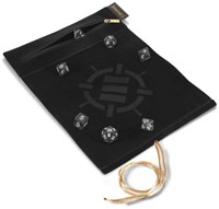 Enhance Gaming set di dadi - Custodia per dadi con 7 dadi - Nero