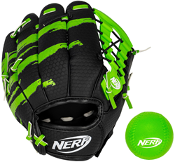 Nerf set guanto da baseball - giocattolo da baseball per bambini