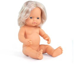 Bambola Miniland ragazza europea 38cm - bambola educativa giocattolo