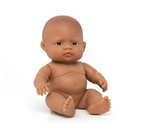 Miniland Bambola - bambola realistica bambina latinoamericana 21cm