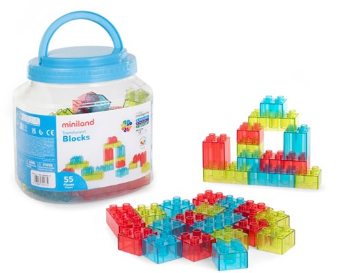 Miniland Lightpad - Blocchi giocattolo educativo trasparente