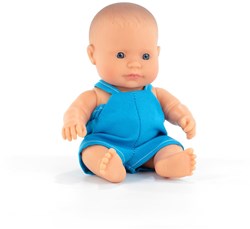 Miniland bambola neonato ragazzo europeo 21cm multicolore giocattolo educativo