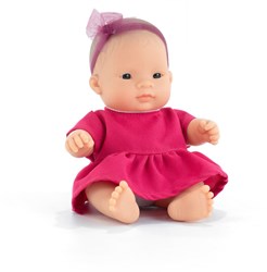 Miniland bambola bambina asiatica 21cm - bambola giocattolo educativa