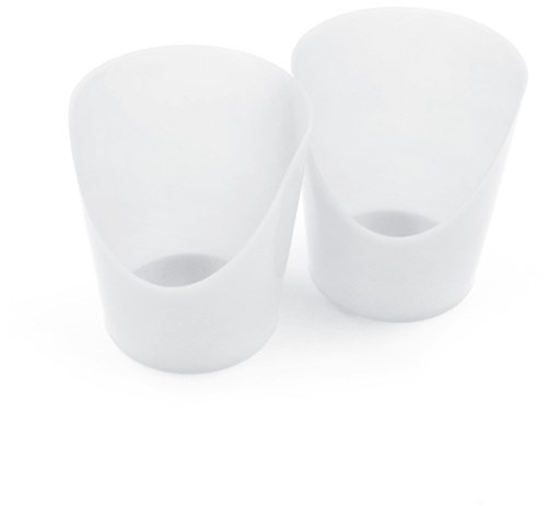 ARK Therapeutic bicchiere Flexi Cut-Out Cup piccolo 2 pezzi trasparente Flexibele drinkbeker met neusuitsparing, voor makkelijker drinken zonder het hoofd achterover te kantelen.