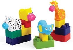 Edushape Mini Edu Set Animali 6 Animali + 22 Blocchi