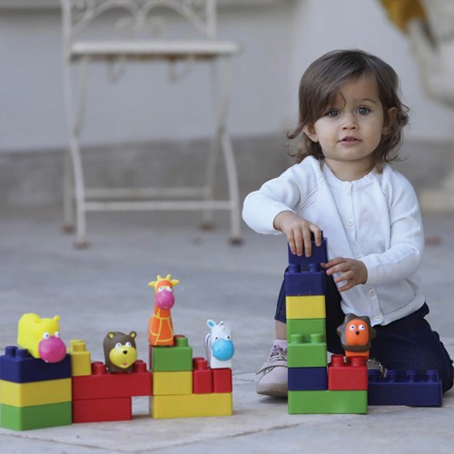 Edushape Mini Edu Set Animali 6 Animali + 22 Blocchi-3