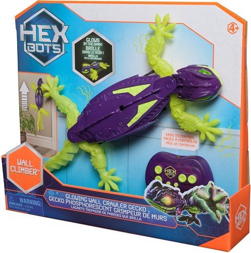Spin Master giocattolo Hexbots Wall Crawler Gecko Glow In The Dark-2