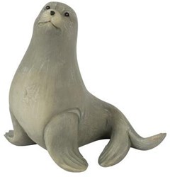 Countryfield foca peluche giocattolo grigio decorazione 7,5x13cm