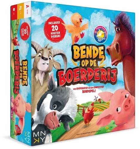 MNKY Entertainment gioco da tavolo Caos in fattoria per bambini-3