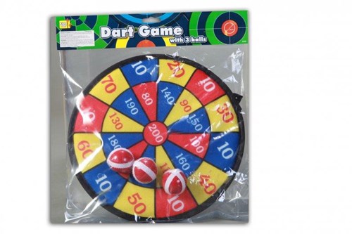 Dartbord Soft 28 cm met 3 ballen