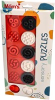 Mom's Care giocattolo sensoriale XL puzzle contrasto ruote bianco-nero