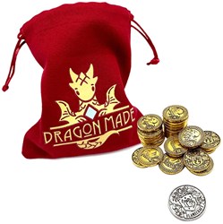 Asmodee Flamecraft Set di Monete di Lusso in Metallo - Accessorio da Tavolo