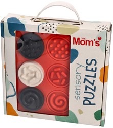Mom's Care giocattolo sensoriale puzzle cerchi bianco-nero educativo
