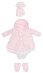 Asi abbigliamento bambola duffel coat rosa - giacca bambola giocattolo