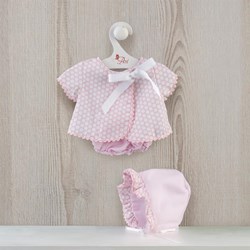 Asi abbigliamento bambola gilet pantaloncini e cuffia rosa baby - outfit bambola