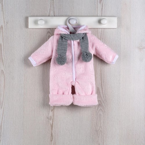 Asi abbigliamento bambola tuta in pile stile scandinavo rosa bambola