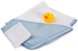 Asi set da bagno per bambole con asciugamano, salvietta e anatra - giocattolo da bagno