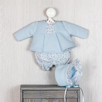 Asi abbigliamento bambola set azzurro stampa Liberty outfit bambola
