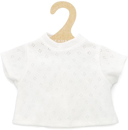 Asi abbigliamento per bambole - t-shirt in cotone bianca maniche corte moda bambole