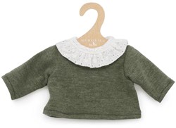 Asi abbigliamento bambola jersey lavorato a maglia verde scuro outfit bambola