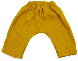 Asi abbigliamento bambola pantaloni lunghi cotone ocra - accessorio bambola