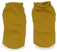 Asi abbigliamento bambola calzini ocra - accessori bambola poliestere
