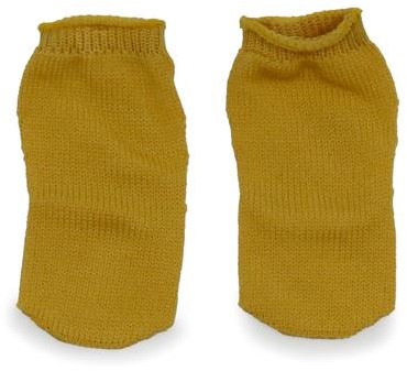 Asi abbigliamento bambola calzini ocra - accessori bambola poliestere