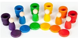 Grapat giocattolo in legno Nins, ciotole e monete - gioco educativo