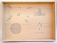 Grapat scatola da gioco in legno - vassoio sensoriale per bambini