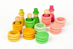 Grapat set di gioco in legno primavera - giocattolo fantasia 27 pezzi