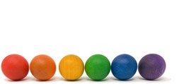 Grapat set palline in legno - 6 colori gioco creativo bambini