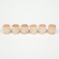 Grapat Barili in Legno Mates Colore Naturale 6 Pezzi Giocattolo
