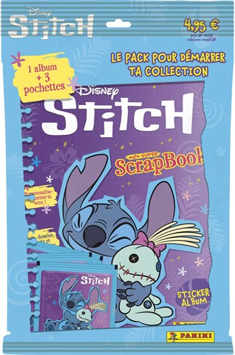 Asmodee album di adesivi Stitch Super Scrapbook Starter Pack con stickers