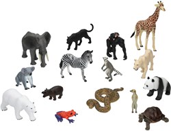 Mojo figure animali Wildlife set scolastico 15 pezzi giocattolo educativo