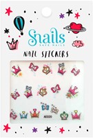 Snails adesivi unghie principessa rosa per bambini - set nail art